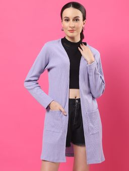 RIGO - Women Lavender Waffle Shrug