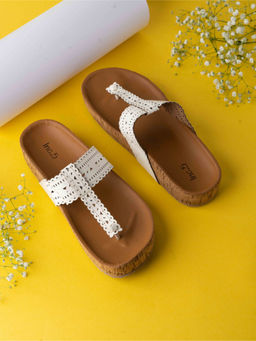 Inc.5 - Womens White Casual Solid Sandals