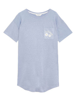 Marks & Spencer - Ibo Cotton Daisy Pocket Short Nightdress