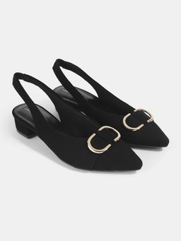 Lemon & Pepper - Block Heel Slingback Sandals Heels