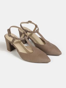 Lemon & Pepper - Beige Casual Sandal Heels