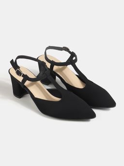 Lemon & Pepper - Black Casual Sandal Heels