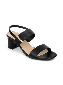 PEPPER - Black Casual Sandal Heels