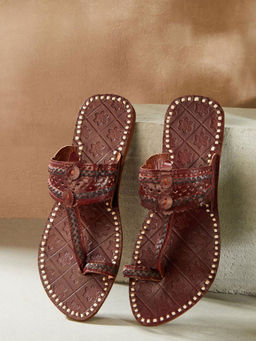 Fabindia - Brown Leather Kolhapuris