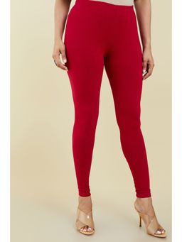 Soch - Women Red Cotton Solid Chudi