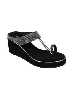 LAZERA SHOES - Women Black Wedge Heels