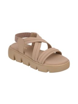 LAZERA SHOES - Women Beige Platform Heels