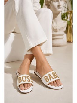 Toprico - Boss Babe White Flats