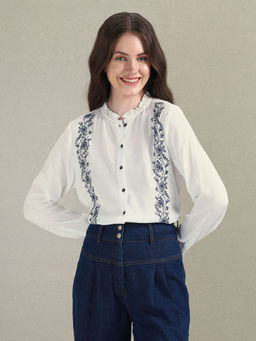 U.S. POLO ASSN. - Long Sleeve Embroidered Top