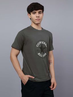 Converse - Men Chuck Patch Printed Grey T-Shirt