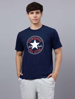 Converse - Men Chuck Patch Printed Navy Blue T-Shirt
