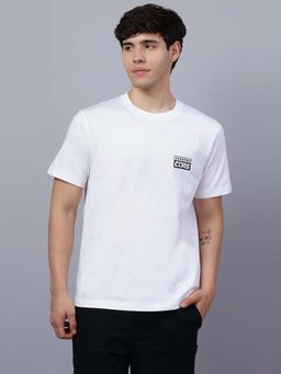 Converse - Men Printed Cons White T-Shirt