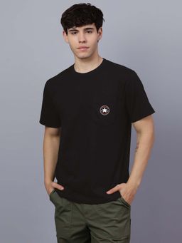 Converse - Men Small Chuck Patch Black T-Shirt