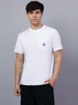 Converse - Men Small Chuck Patch White T-Shirt