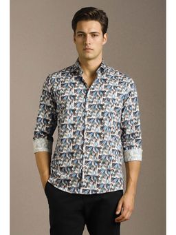 Louis Philippe - Men Multi Print Full Sleeves Casual Shirt