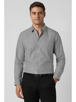 Peter England - Men Black Slim Fit Full Sleeves Formal Shirt