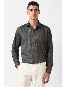 Van Heusen - Men Multi Print Full Sleeves Formal Party Shirt