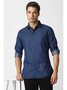 Van Heusen - Men Solid Full Sleeves Casual Shirt