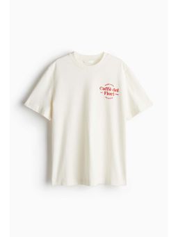 H&M - Women White Print-Motif T-Shirt