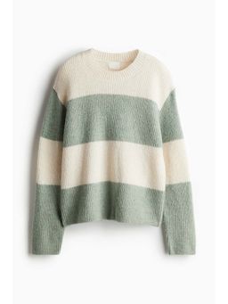 H&M - Women Green Rib-Knit Jumper