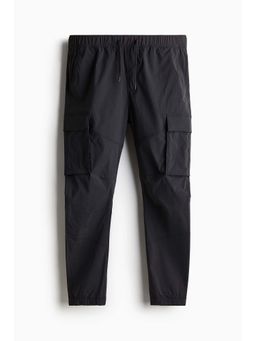H&M - Men Grey Slim Fit Nylon Cargo Joggers