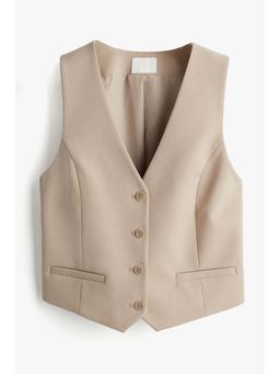 H&M - Women Beige Suit Waistcoat
