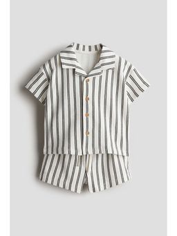 H&M - Boys White 2-Piece Cotton Jersey Set