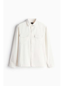 H&M - Men White Regular Fit Utility Overshirt
