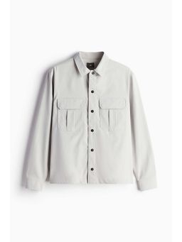 H&M - Men Grey Regular Fit Utility Overshirt