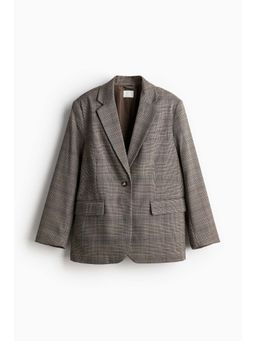 H&M - Women Beige Loose-Fit Blazer