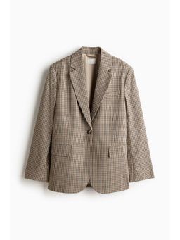 H&M - Women Beige Loose-Fit Blazer