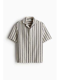H&M - Men Black Regular Fit Resort Shirt