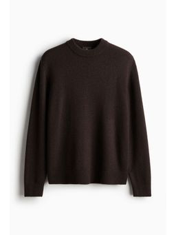 H&M - Men Brown Regular Fit Wool Jumper