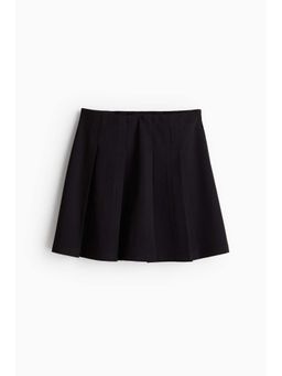 H&M - Women Black Pleated Jersey Skirt