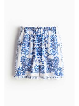 H&M - Women White Poplin Drawstring Shorts