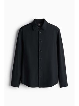 H&M - Men Black Slim Fit Shirt