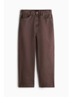 H&M - Men Brown Baggy Canvas Trouser