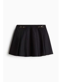 H&M - Women Black Pleated Mini Skirt