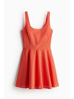 H&M - Women Orange Broderie Anglaise Dress