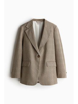 H&M - Women Beige Single-Breasted Blazer
