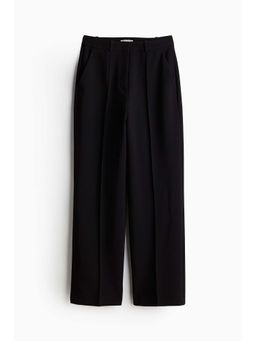 H&M - Women Black Crease-Front Trouser