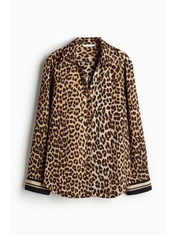 H&M - Women Beige Long-Sleeved Shirt