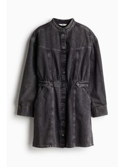 H&M - Women Grey Long-Sleeved Denim Dress