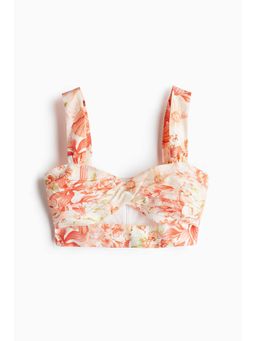 H&M - Women Red Twist-Detail Crop Top