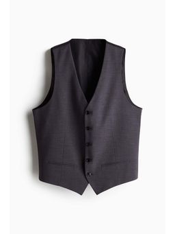 H&M - Men Grey Slim Fit Suit Waistcoat