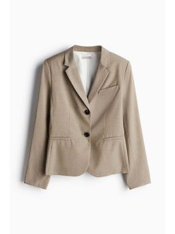 H&M - Women Beige Fitted Blazer