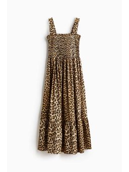 H&M - Women Beige Smock-Topped Dress