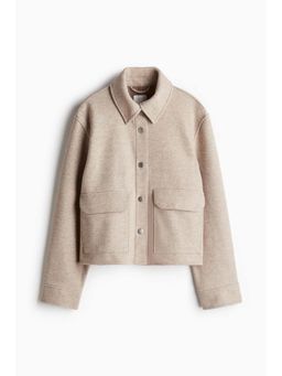 H&M - Women Beige Button-Front Jacket