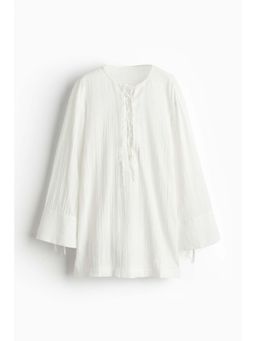 H&M - Women White Beach Tunic Dress