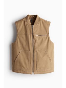 H&M - Women Beige Twill Utility Gilet